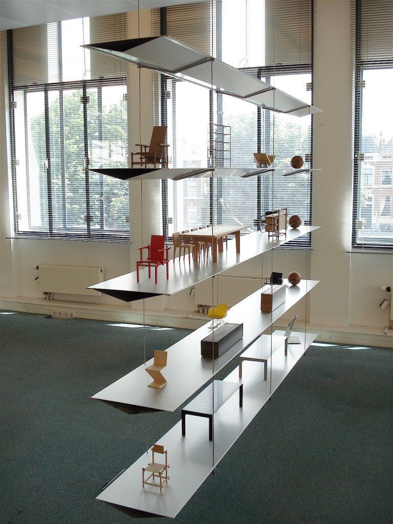 Suspended Acrylic Display Shelves