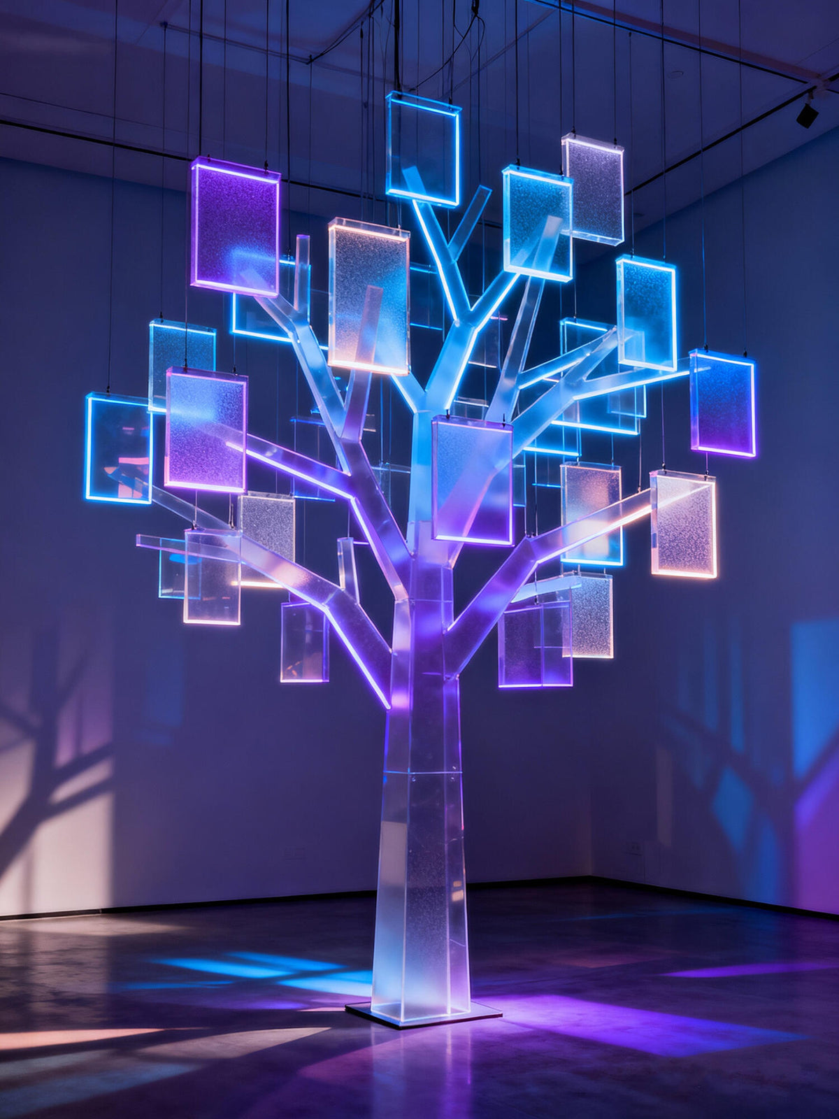Custom Acrylic LED Display Tree